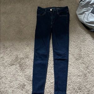 american eagle high rise jegging size 2